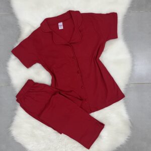 Pyjama A Boutons Rouge