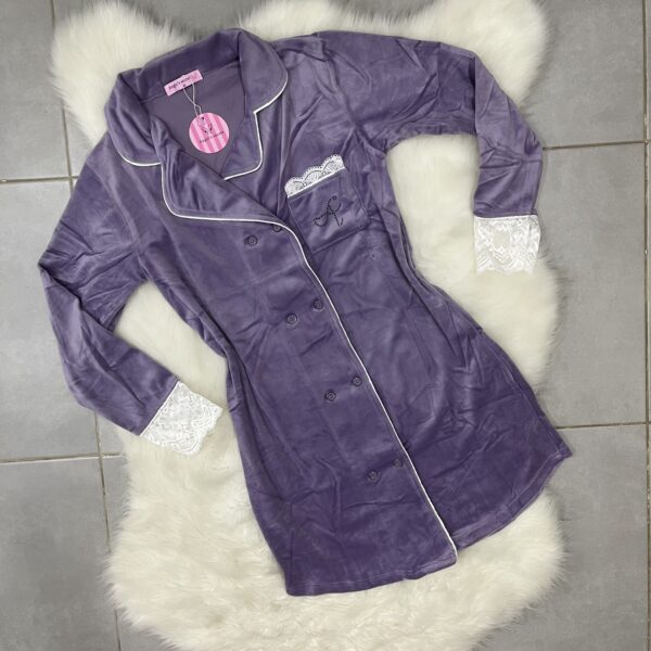 Chemise De Nuit En Velours