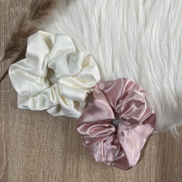 Lot de 2 chouchous Blanc et Rose