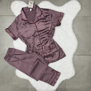 Pyjama Satin Bois De Rose - L