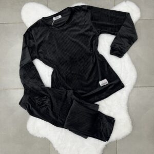 Pyjama En Velours Noir - M