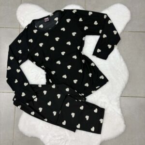 Pyjama Still Moda Cœurs Blancs - XL